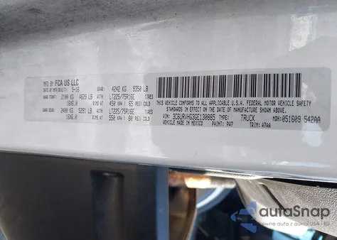 2016 Ram Promaster 3500 High Roof from USA, damaged, VIN 3C6URVHG3GE130885